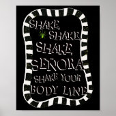 Shake Shake Senora Funny Halloween Poster (Vorne)