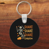 Shake Shake Senora Funny Skeleton Pumpkin Hallowee Schlüsselanhänger (Vorderseite)