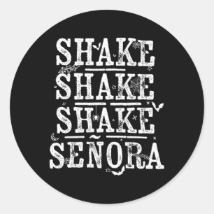 Shake Shake Shake Retro Vintage Halloween Gruselig Runder Aufkleber