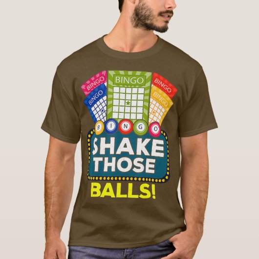Shake Those Balls  Funny Bingo Player Tee Bingo (Vorderseite)