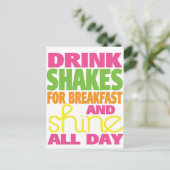 Shake und Shine Postkarte (Stehend Vorderseite)