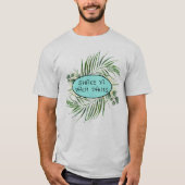 Shake Ya Palm Palms Funny Tropical T-Shirt (Vorderseite)