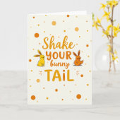 Shake Your Bunny Tail Karte (Gelbe Blume)