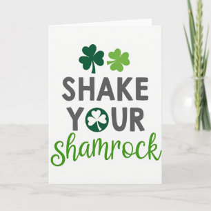 Shake Your Shamrock Grußkarte Karte