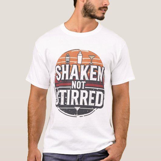 Shaken Not Stirred Bartender Shirt (Vorderseite)
