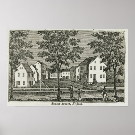 Shaker-Häuser in Enfield Poster (Vorne)