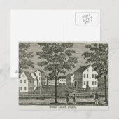 Shaker-Häuser in Enfield Postkarte (Vorne/Hinten)