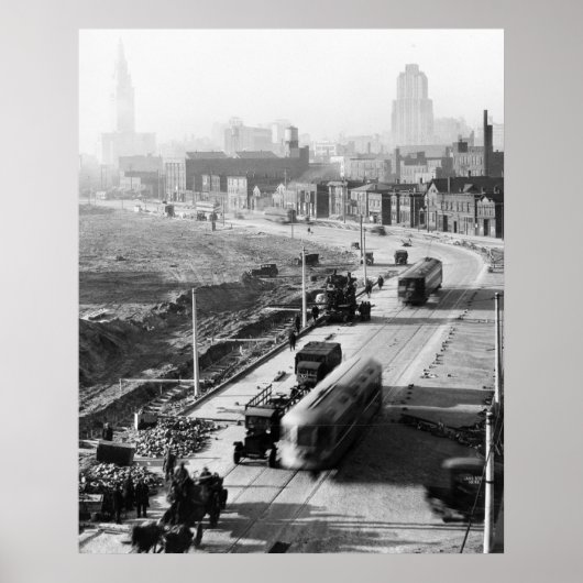 Shaker Heights Street Cars, 1927 Poster (Vorne)