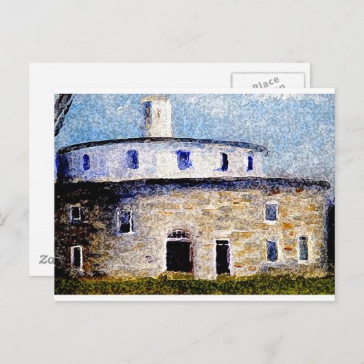 Shaker Round Barn Postkarte (Vorne/Hinten)