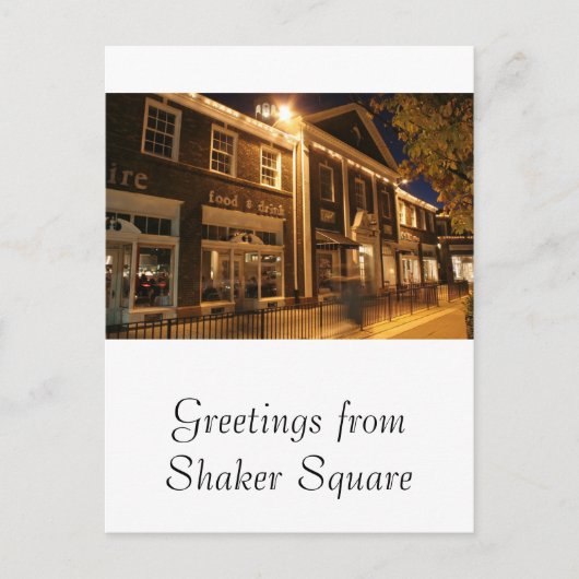 Shaker Square bei Nacht - 1 Postkarte (Vorderseite)