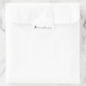 Shaker Square Runder Aufkleber (Tasche)