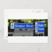 Shaker Square-Zeichen Postkarte (Vorne/Hinten)