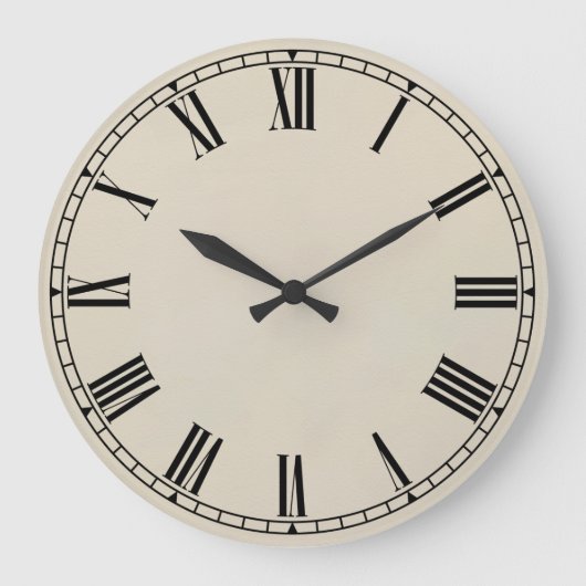 Shaker Style 01 - Antiqued Große Wanduhr (Vorderseite)