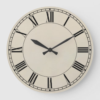 Shaker Style 02 - Antiqued Große Wanduhr