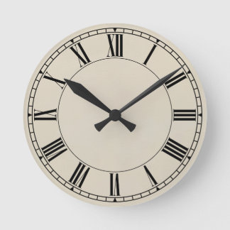 Shaker Style 02 - antiquiert Runde Wanduhr