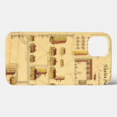 SHAKER VILLAGE MAP, 1849 Case-Mate iPhone HÜLLE (Rückseite (Horizontal))