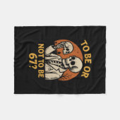 Shakespeare 67 Meme Funny Skeleton Nerd Halloween  Fleecedecke (Vorderseite (Horizontal))