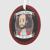 Shakespeare-Acrylschmuck aufschütteln Ornament (Vorderseite)