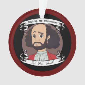 Shakespeare-Acrylschmuck aufschütteln Ornament