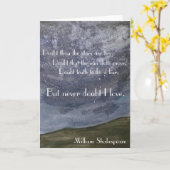 Shakespeare Art Karte (Gelbe Blume)