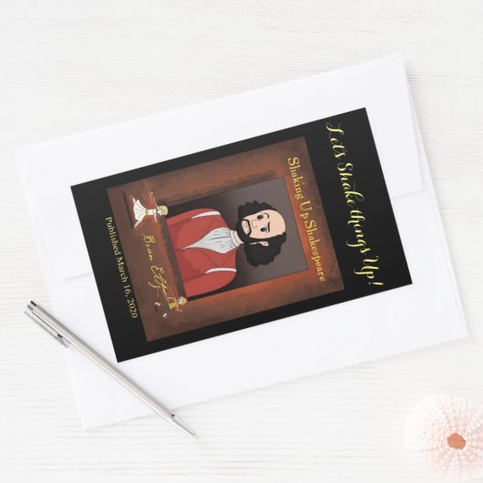 Shakespeare-Aufkleber aufschütteln Rechteckiger Aufkleber (Umschlag)