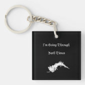 Shakespeare "Bard Times" Funny Slogan Schlüsselanhänger (Vorderseite)