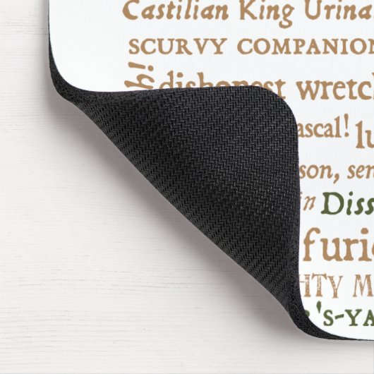 Shakespeare beleidigt Sammlung Mousepad (Ecke)