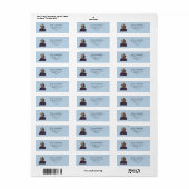 Shakespeare Bookish Elegante Blue Rücksendeadresse (Vorne)