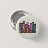 Shakespeare Books No.1 Button (Vorne & Hinten)