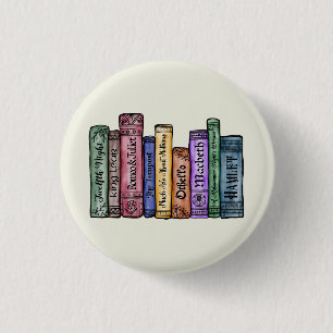 Shakespeare Books No.1 Button
