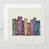 Shakespeare Books No.1 Einladung (Vorne/Hinten)