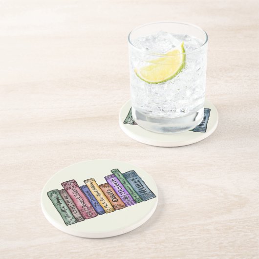 Shakespeare Books No.1 Getränkeuntersetzer (Seite)