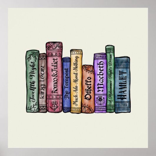 Shakespeare Books No.1 Poster (Vorne)