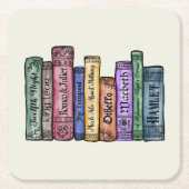 Shakespeare Books No.1 Rechteckiger Pappuntersetzer (Vorderseite)