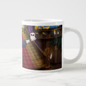 Shakespeare Cartoon Schauspieler. Jumbo-Tasse (Rechts)