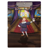 Shakespeare Cartoon Schauspieler. Klemmbrett (Vorderseite)