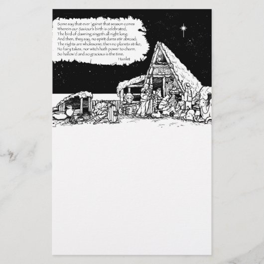 Shakespeare Christmas Briefpapier (Vorderseite)