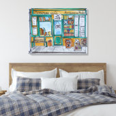 Shakespeare & Co. Buchhandlung | Seine, Paris Leinwanddruck (Insitu (Schlafzimmer))