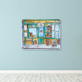Shakespeare & Co. Buchhandlung | Seine, Paris Leinwanddruck (Insitu (Holzboden))