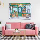 Shakespeare & Co. Buchhandlung | Seine, Paris Leinwanddruck (Insitu (Wohnzimmer))