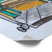 Shakespeare & Co. Buchhandlung | Seine, Paris Poster (Ecke)