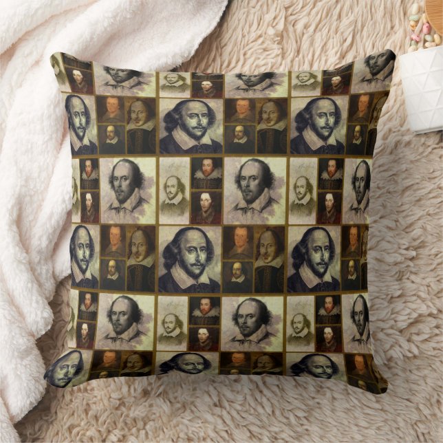 Shakespeare Collage Throw Kissen (Decke)