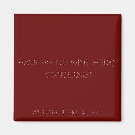 Shakespeare, Coriolanus Magnet (Vorne)