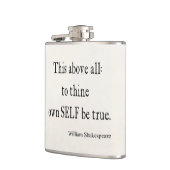 Shakespeare, den Zitat zu Thine Selbst besitzen, Flachmann (Links)