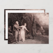 Shakespeare Der Tempest Miranda Falls in der Liebe Postkarte (Vorne/Hinten)