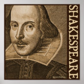 Shakespeare Droeshout Gravings Poster (Vorne)