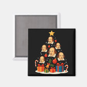 Shakespeare English Literature Christmas Tree Xmas Magnet (Vorderseite/Rückseite)
