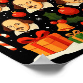 Shakespeare English Literature Christmas Tree Xmas Poster (Ecke)