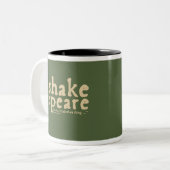 Shakespeare - es ist eine elisabethanische Sache Zweifarbige Tasse (Vorderseite Links)