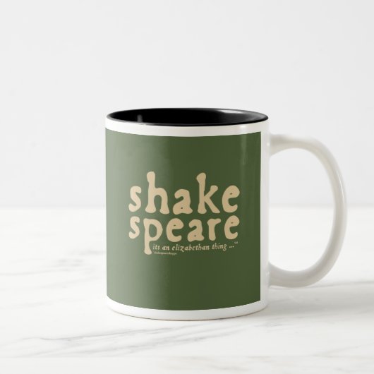 Shakespeare - es ist eine elisabethanische Sache Zweifarbige Tasse (Rechts)